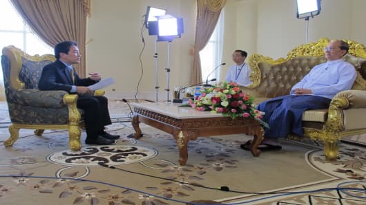 CNBC's Martin Soong speaks to Myanmar President Thein Sein
